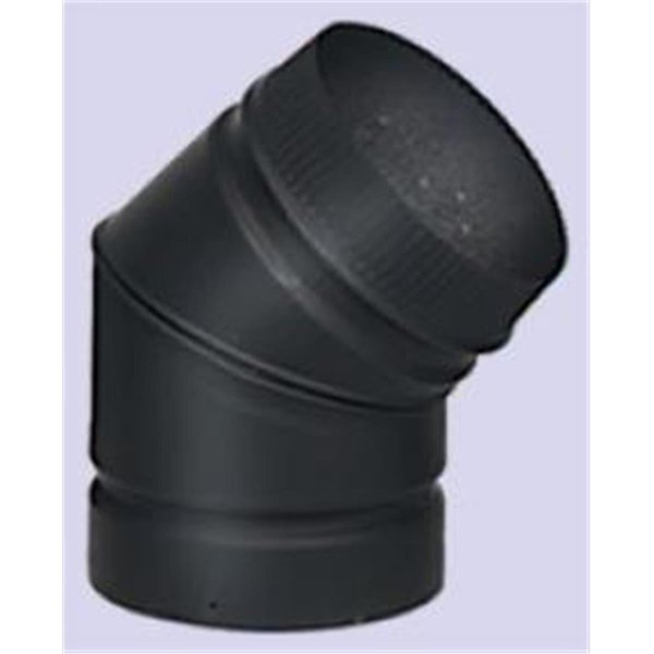 Cd Selkirk Corporation 8 Inch Model DSP Double-Wall Stovepipe 45 Deg Sectioned Non-adjustable Elbow 77545